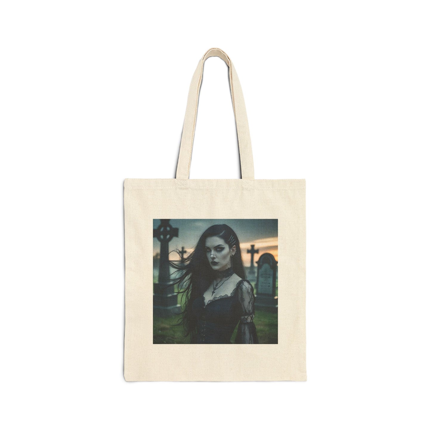 Lilith - Mystery Woman Canvas Tote in natural