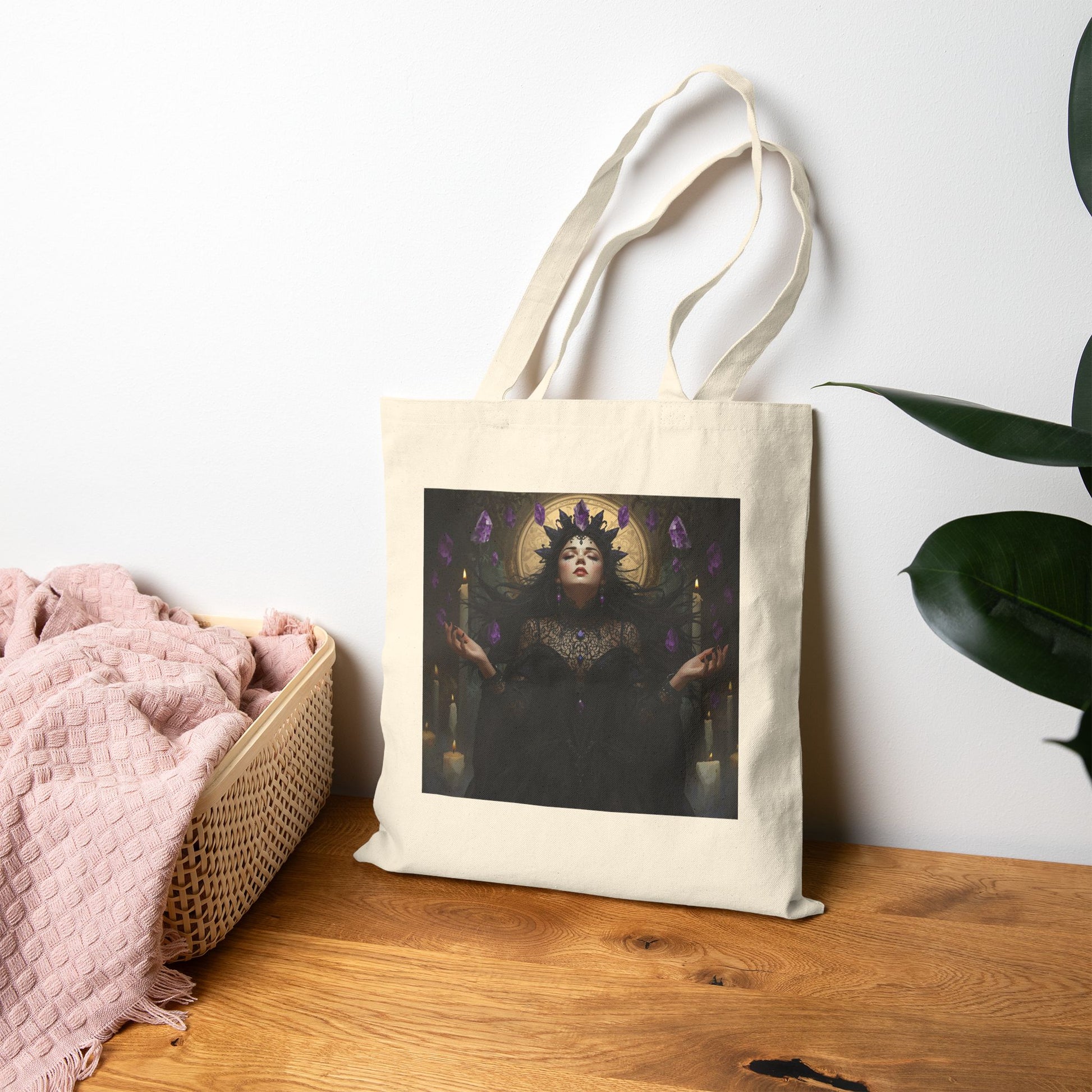 Amethyst Vision Tote Bag in Natural