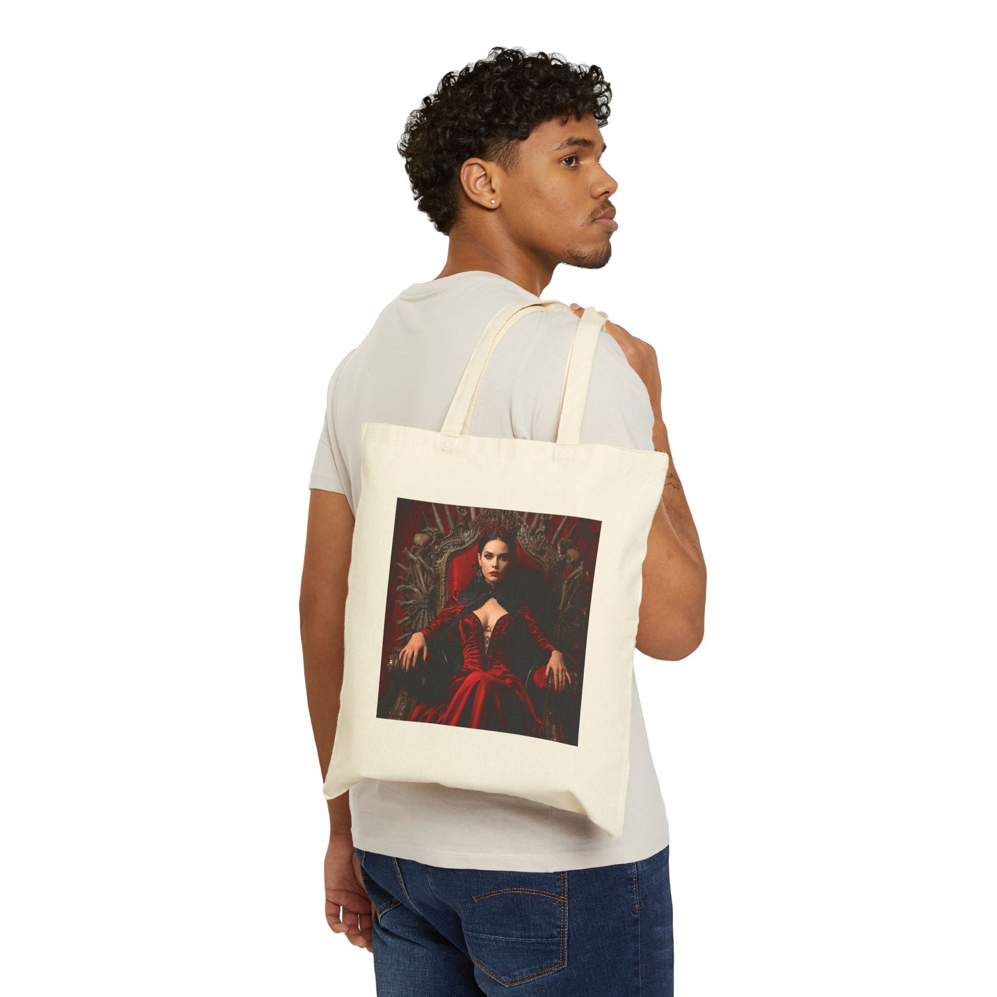 Crimson Dominion - Cotton Canvas Tote Bag