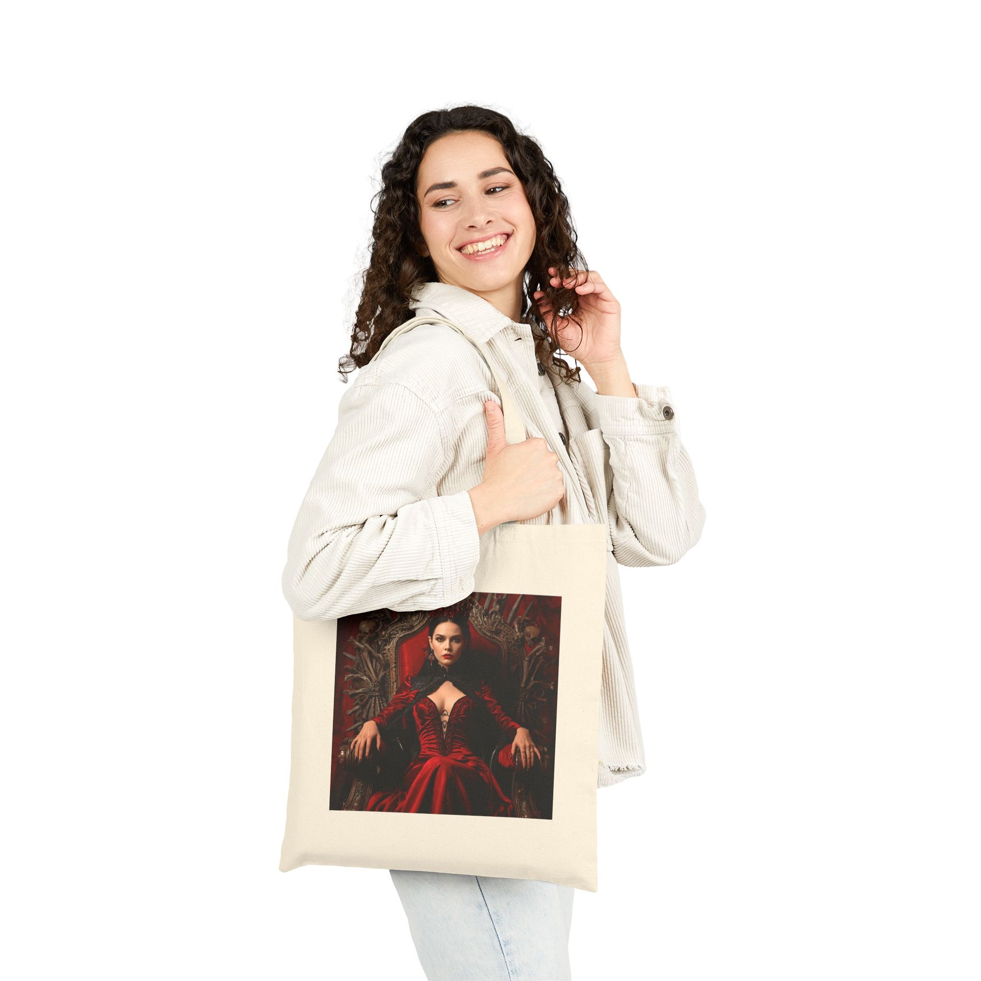 Crimson Dominion - Cotton Canvas Tote Bag