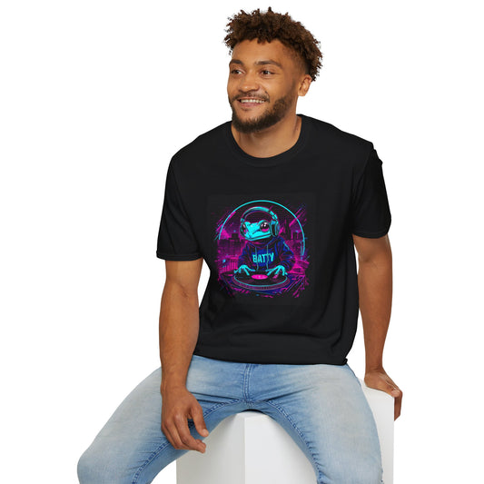 DJ Froggy on the Floor T-Shirt in Black