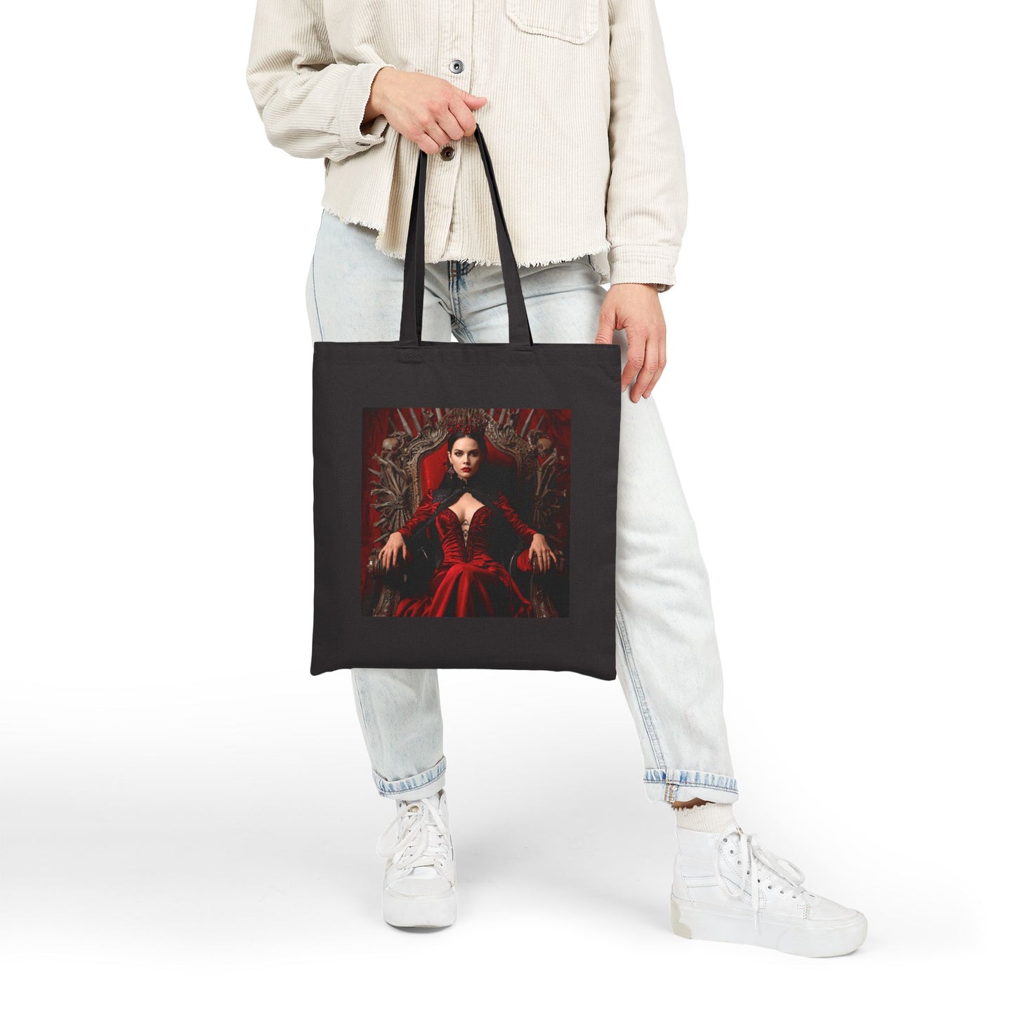 Crimson Dominion - Cotton Canvas Tote Bag