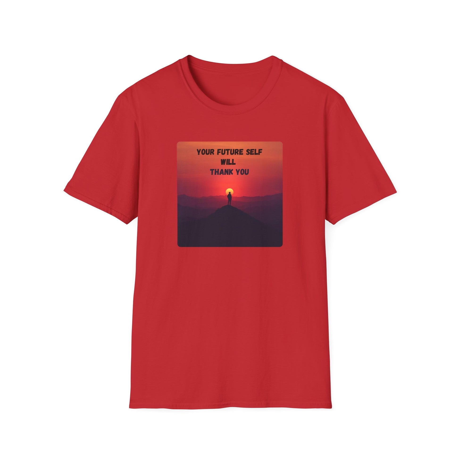 Your Future Self Will Thank You – Motivational Tee in Red