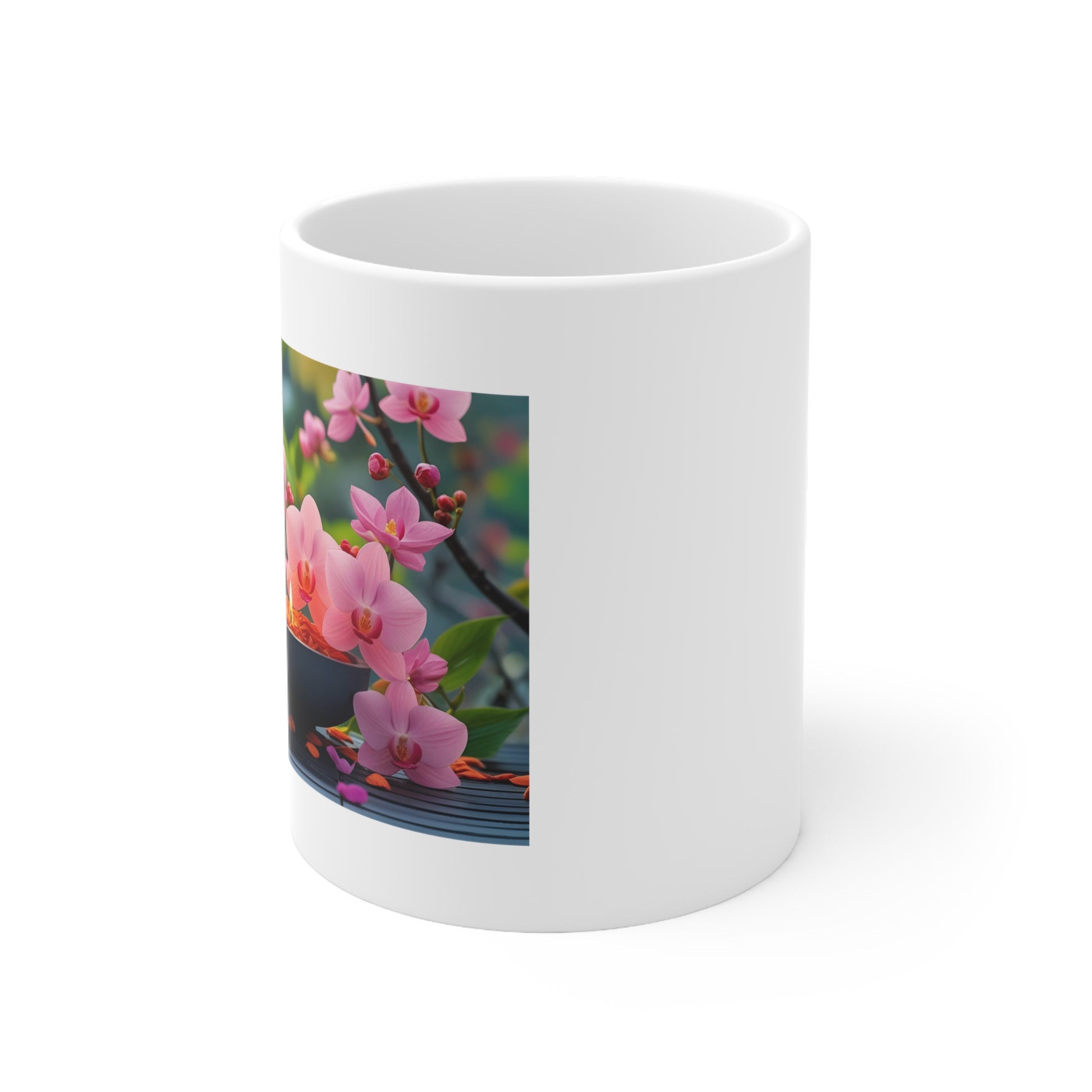 Candle Blossom Serenity – Zen Candle Mug - Side view