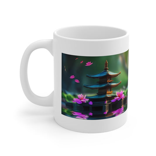 Lotus Temple Reflections Mug - front view