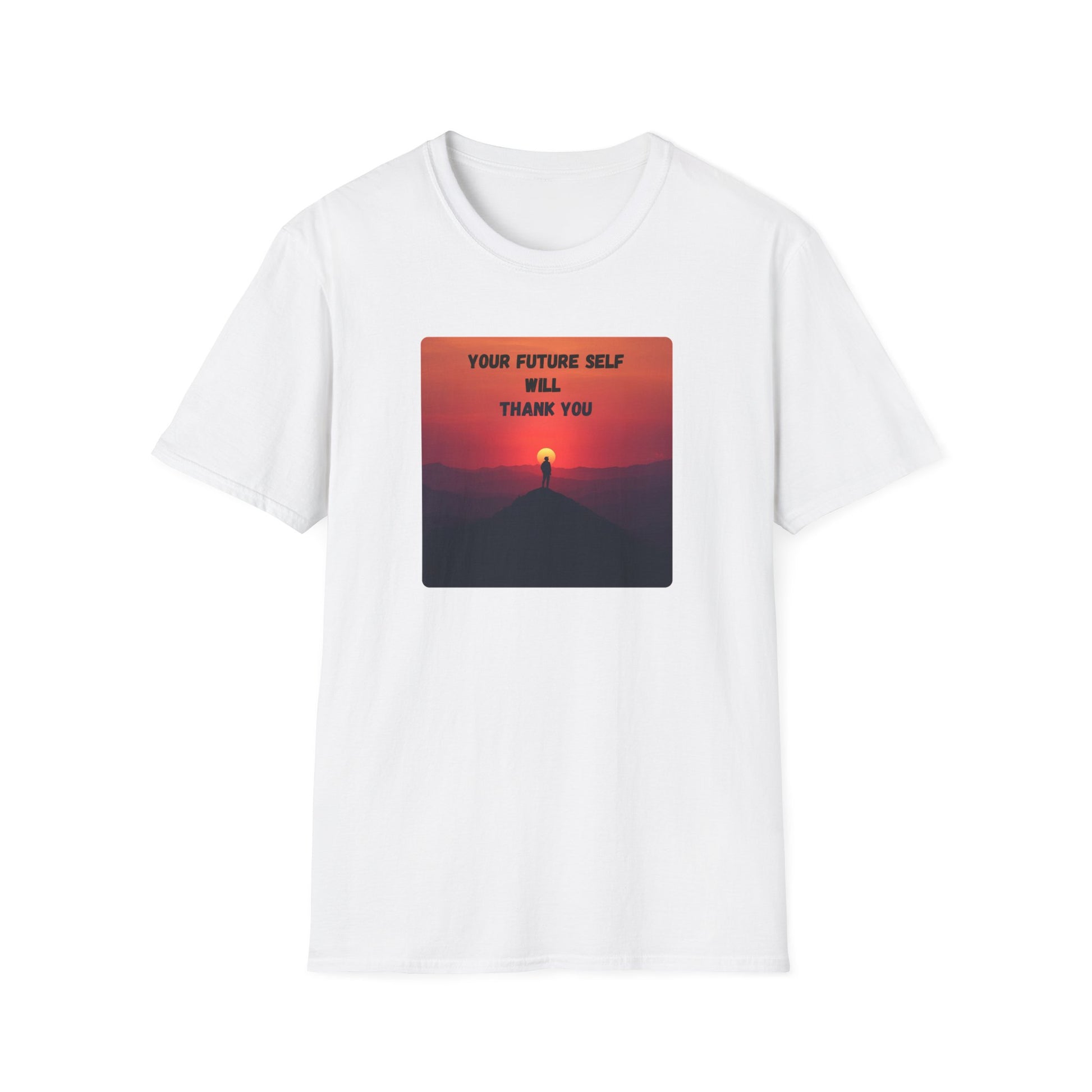 Your Future Self Will Thank You – Motivational Tee in White