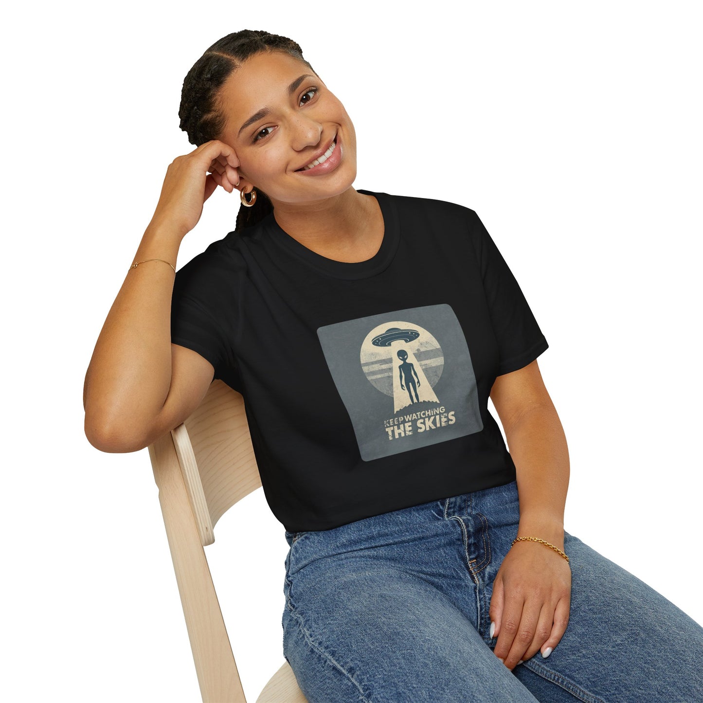 Keep Watching the Skies T-Shirt — Vintage UFO Encounter Graphic Tee
