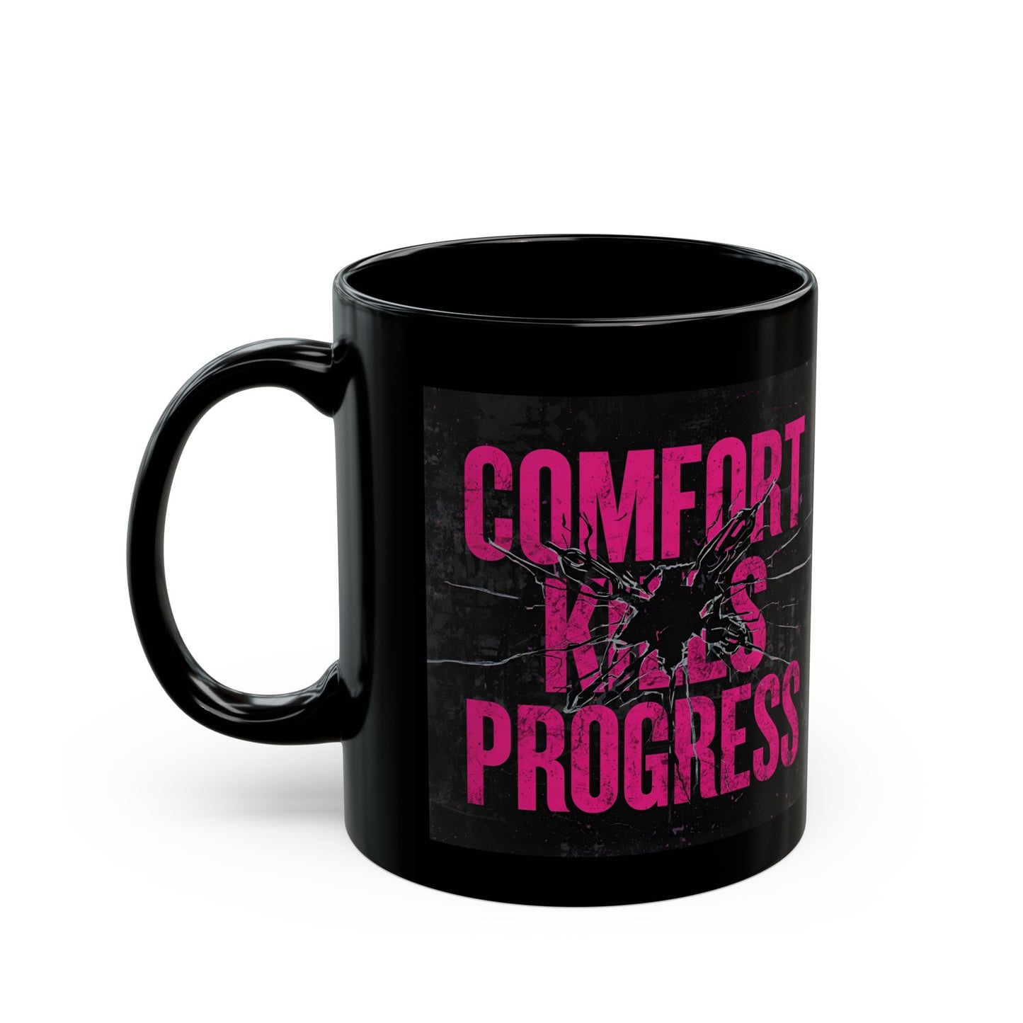 Comfort Kills Progress – Urban Grind Mug - front view