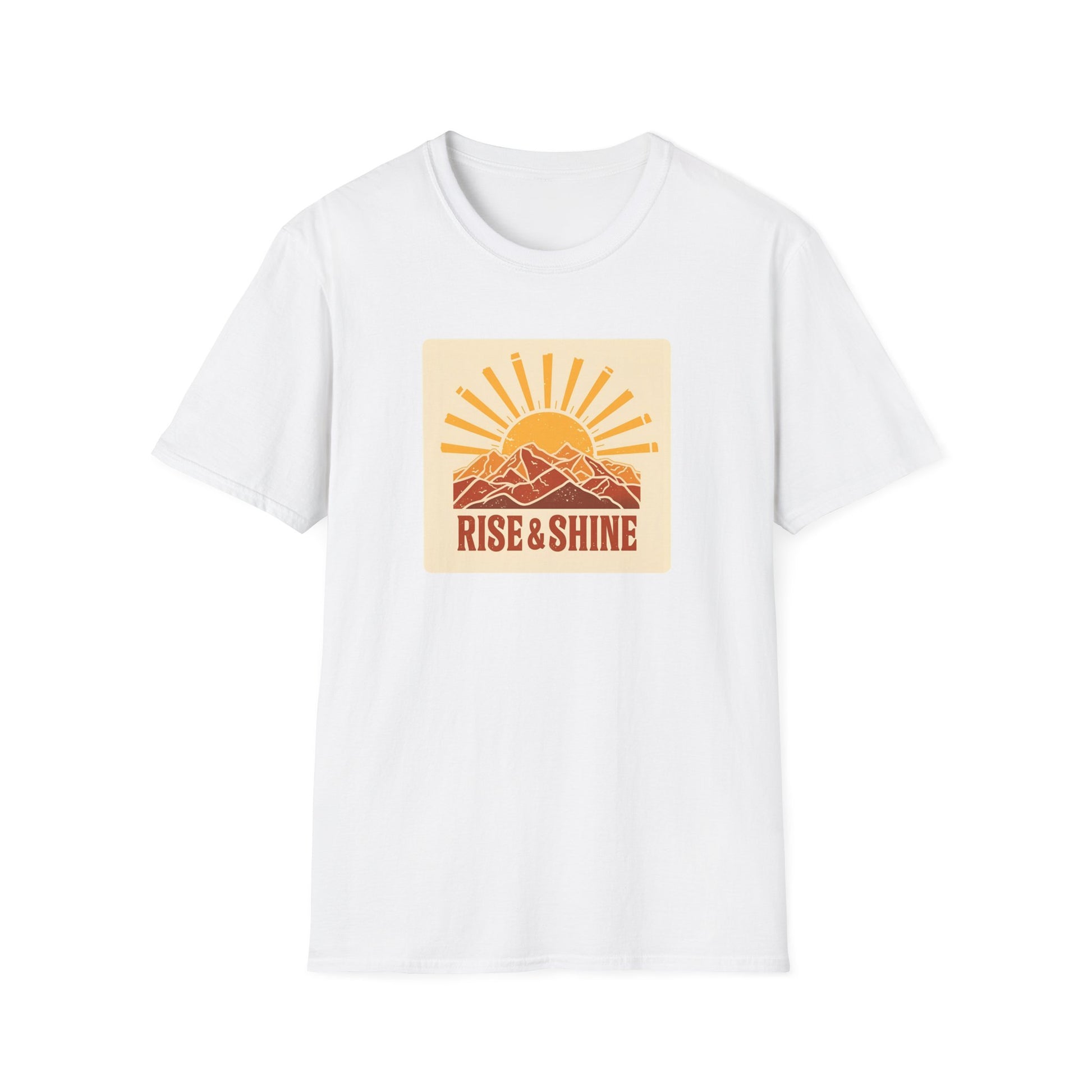 Rise & Shine Retro Sun T-Shirt in White