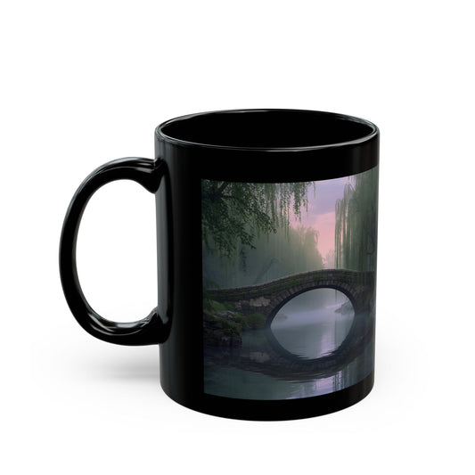 Bridge Over Morning Mist Mug - Front View