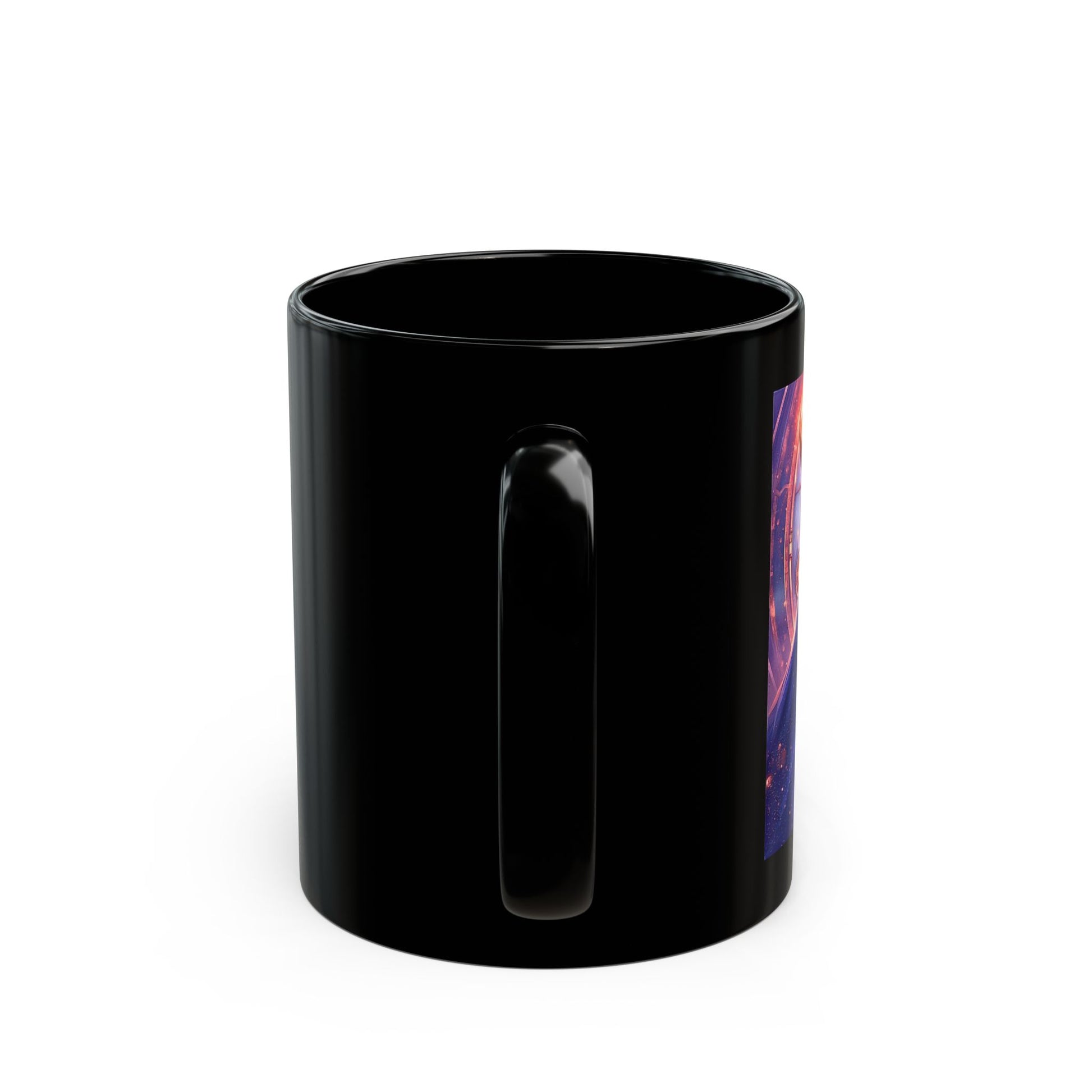 Chronos Master of Infinite Time Mug with mythic time artwork - side view