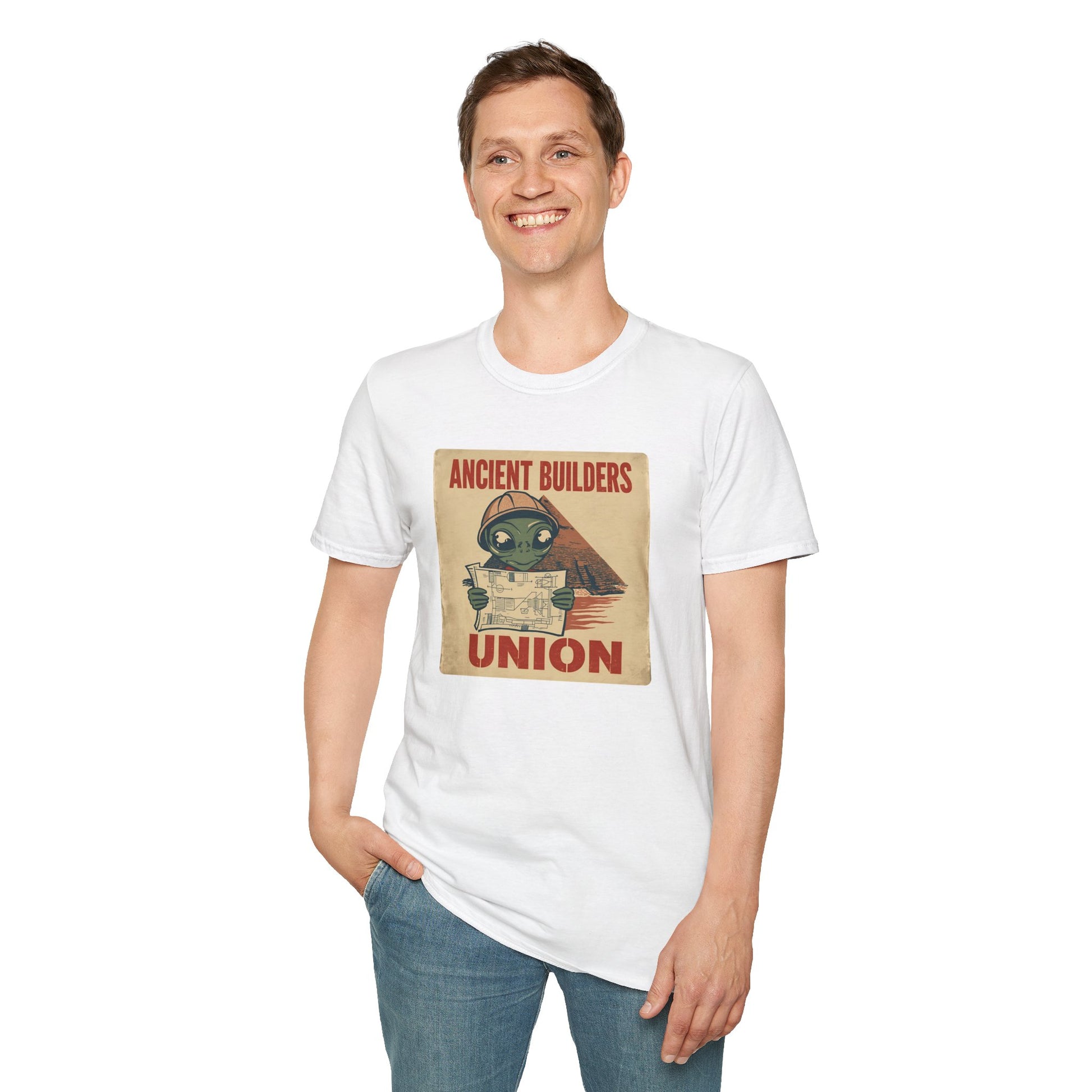 Ancient Builders Union T-Shirt in White