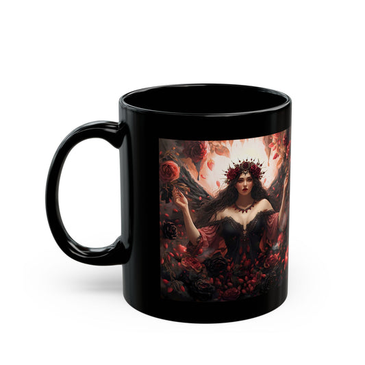 Persephone Mug with underworld queen artwork