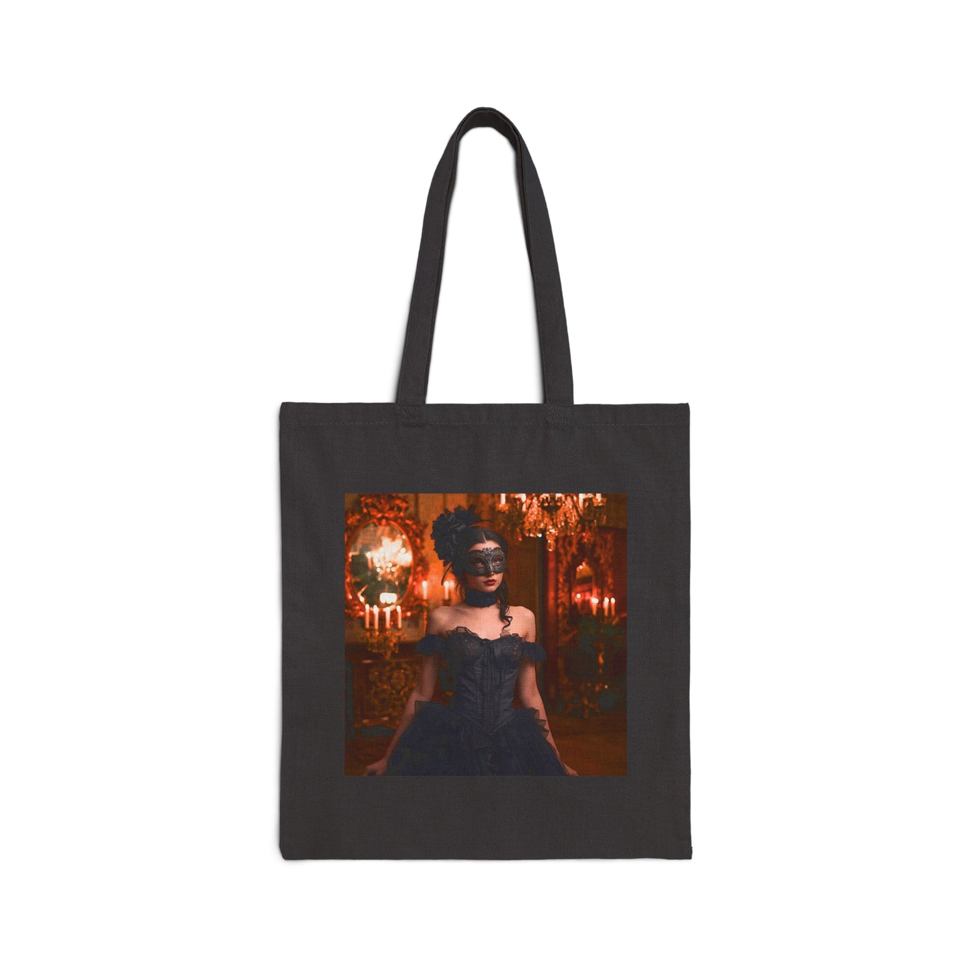 Masquerade of Decay Tote Bag in black