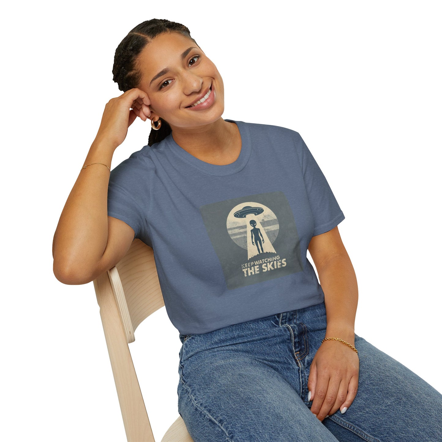 Keep Watching the Skies T-Shirt — Vintage UFO Encounter Graphic Tee