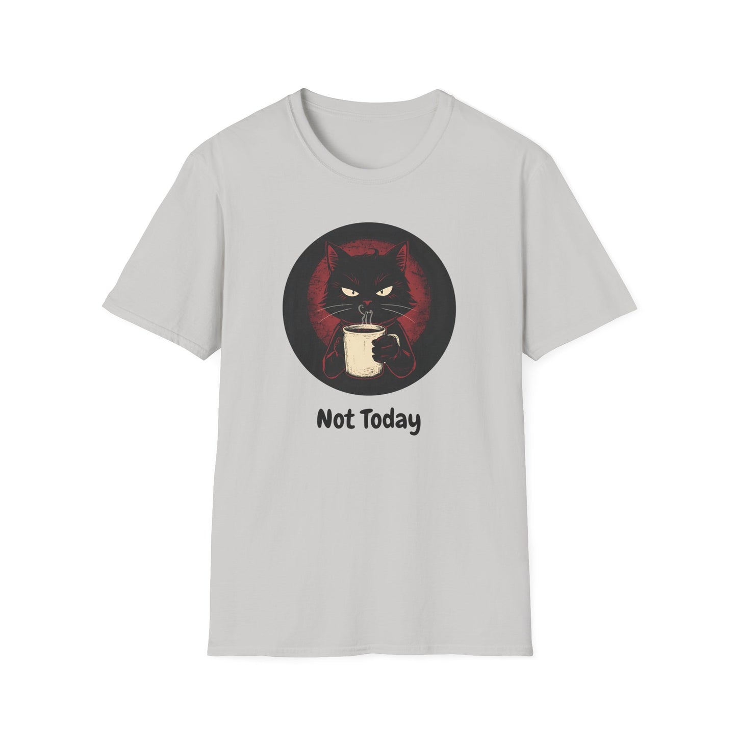 Not Today Cat T-Shirt - Grumpy Cat with Attitude