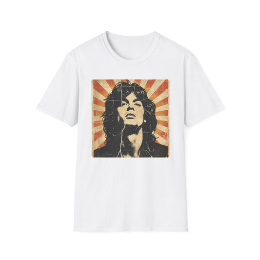 Vintage Rock Legend T-Shirt — Retro Music Icon Headshot Tee