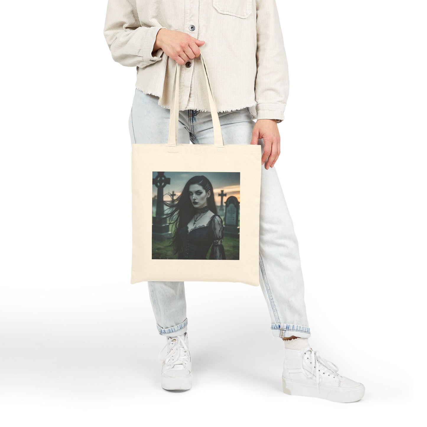 Lilith - Mystery Woman Canvas Tote in natural