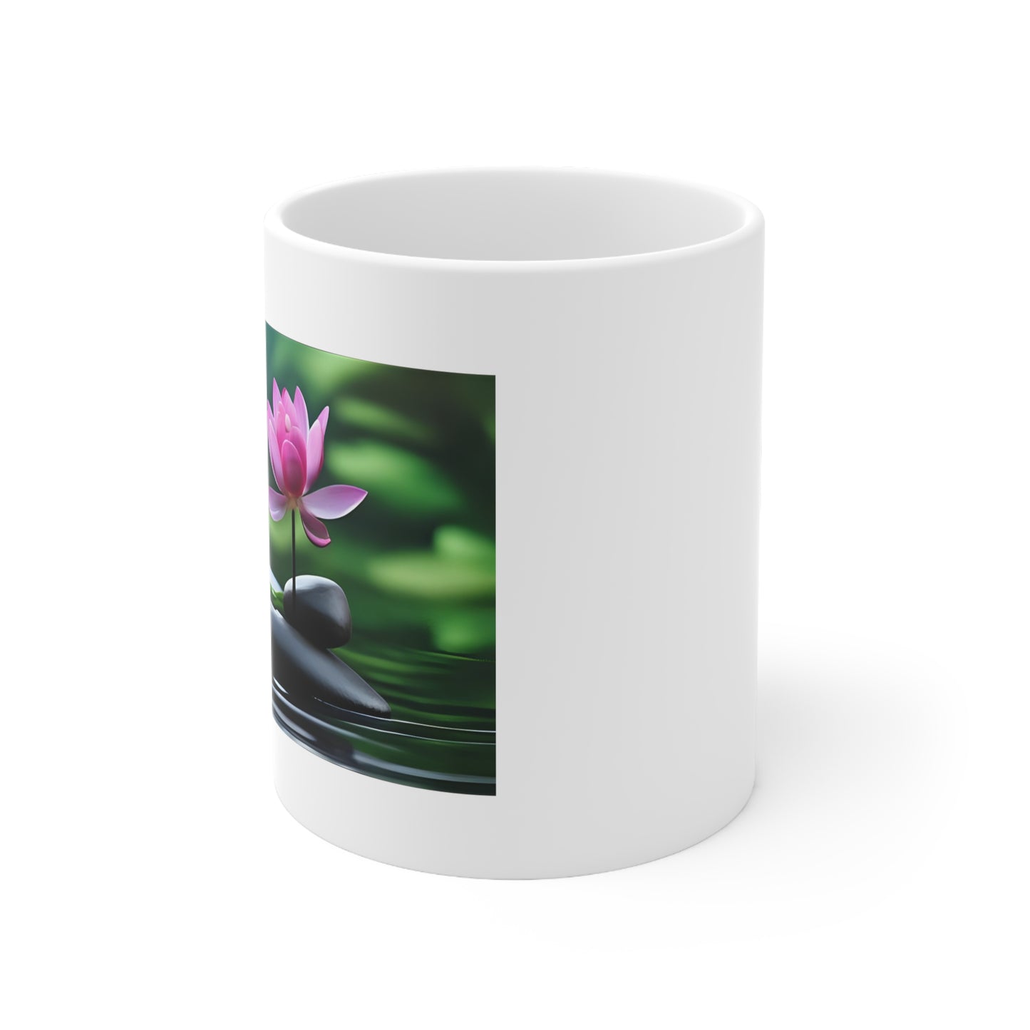 Lotus Flow – Water & Stone Balance Mug - side view