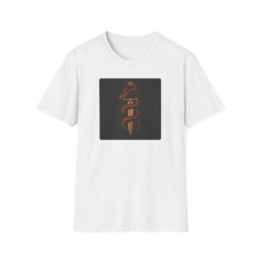 Venom & Virtue T-Shirt — Gothic Snake and Dagger