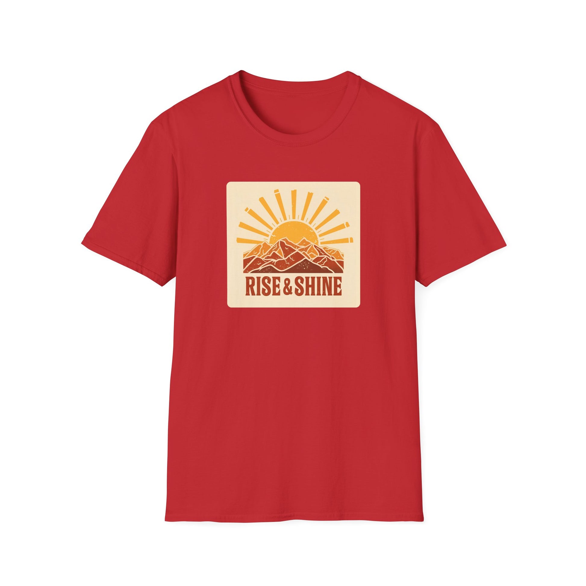 Rise & Shine Retro Sun T-Shirt in Red