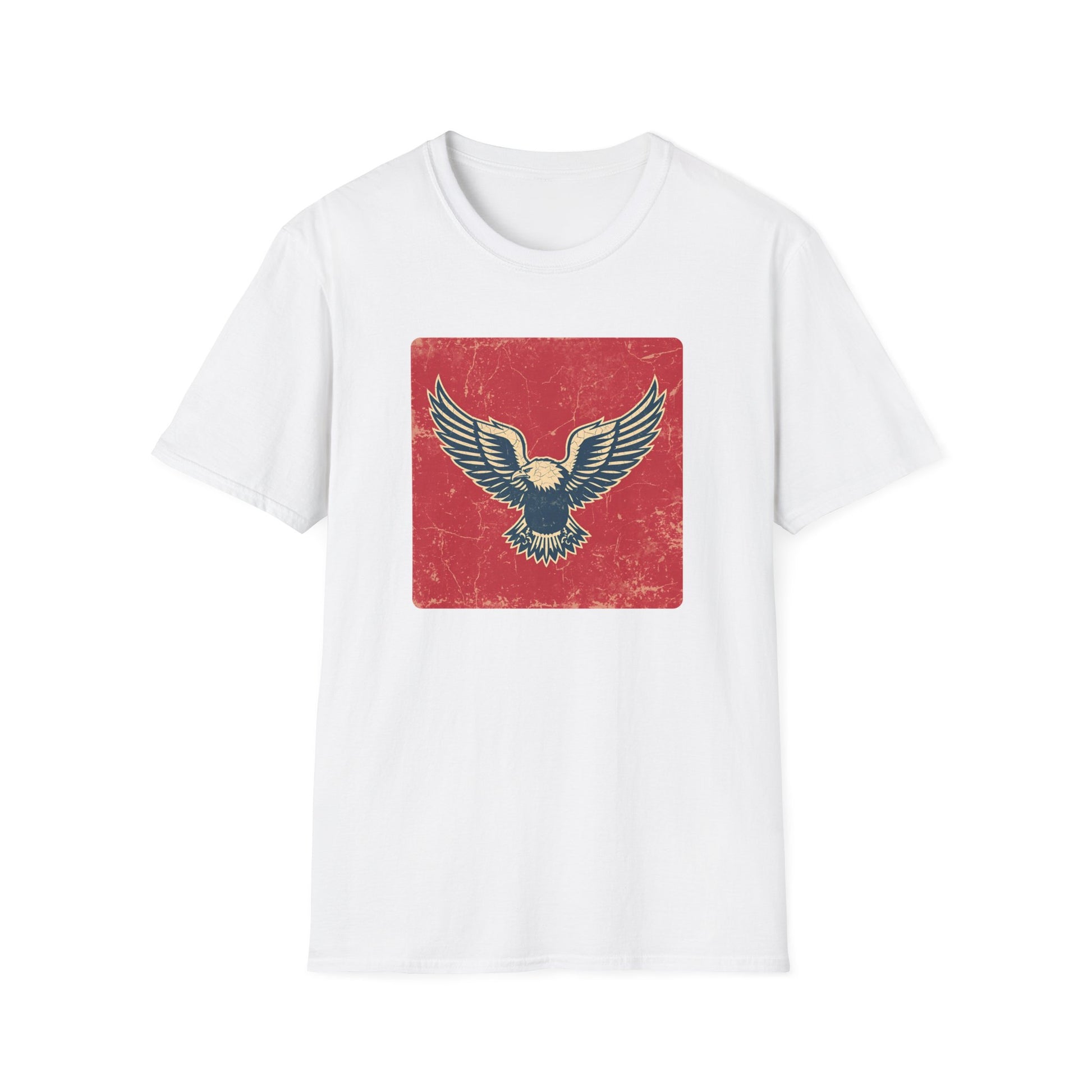 Soaring Free - Vintage Eagle T-Shirt in White
