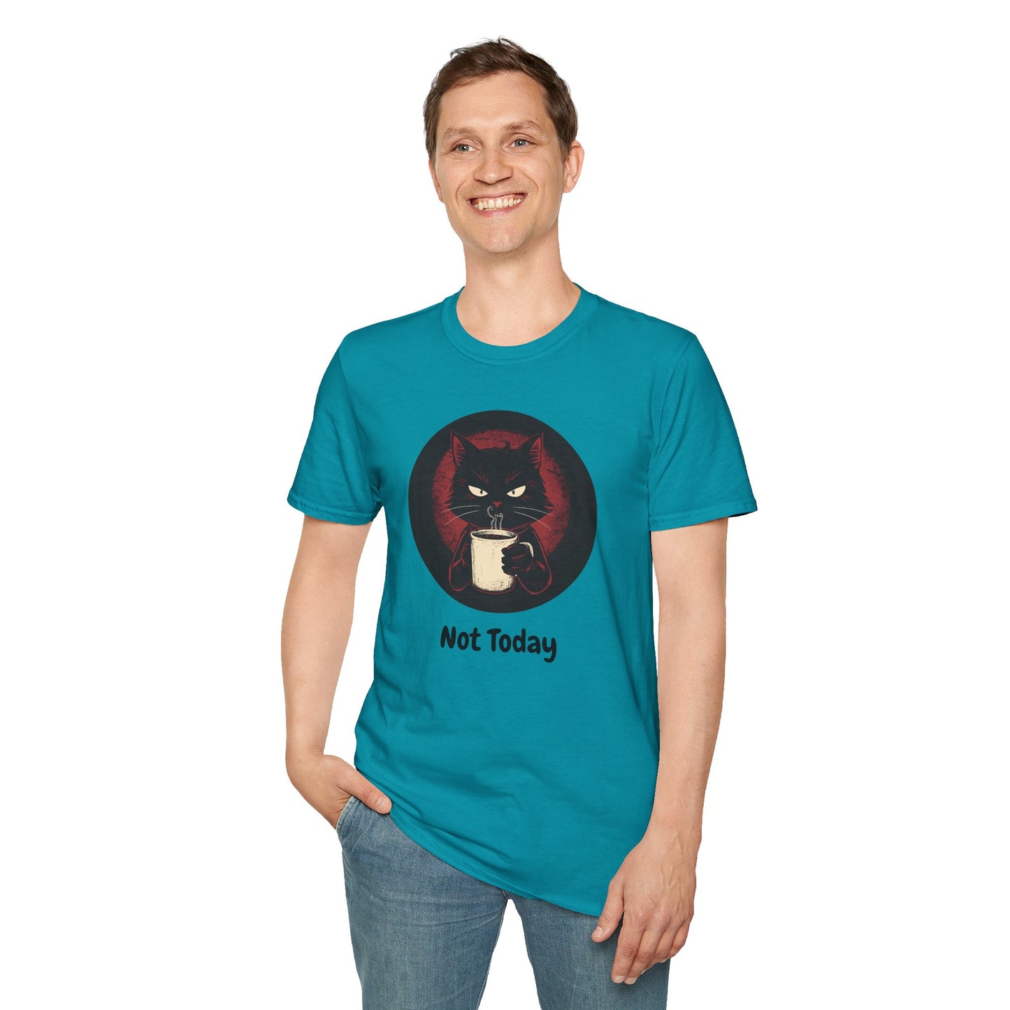 Not Today Cat T-Shirt - Grumpy Cat with Attitude