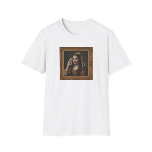 Renaissance Selfie T-Shirt – Classical Art Parody with Modern Twist