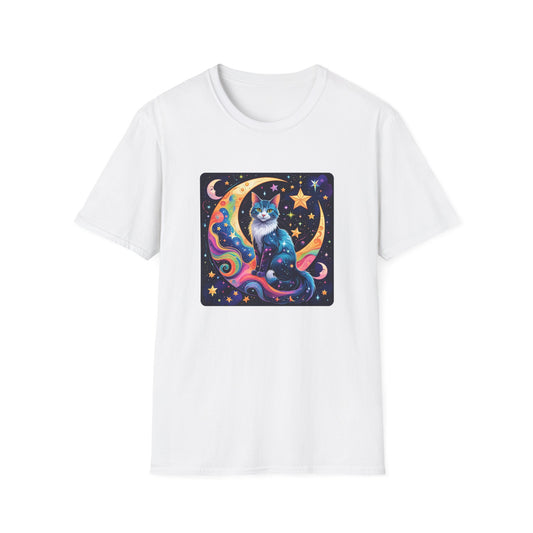 Psychedelic Moon Cat T-Shirt
