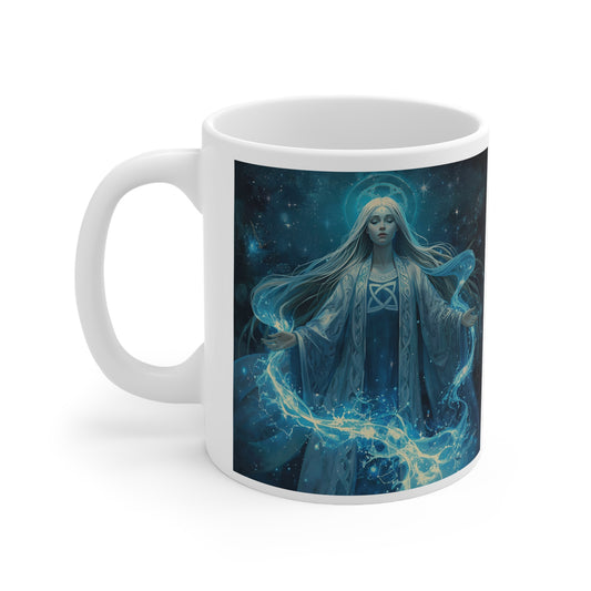 Danu and the Waters – Celtic Goddess Mug - front view