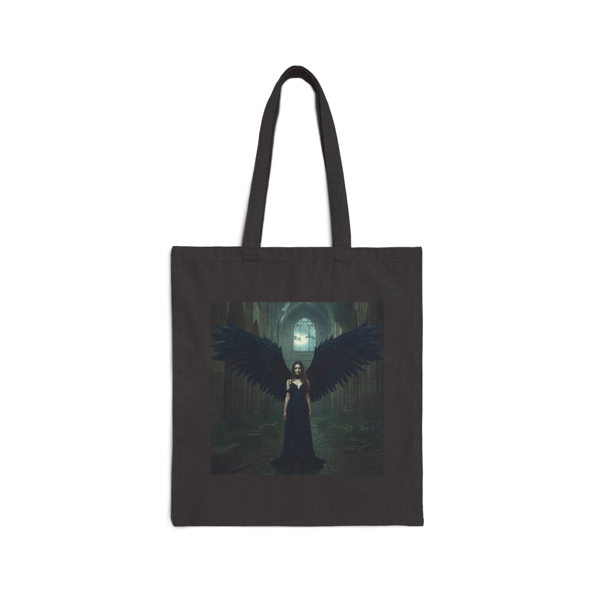 Wings of Ruin Tote Bag in Black