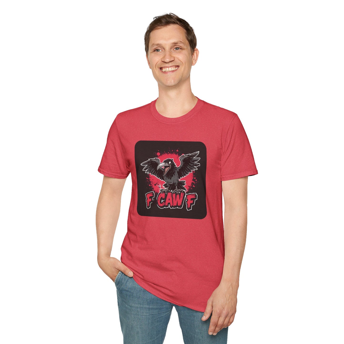 F Caw F – Gothic Crow Attitude T-Shirt