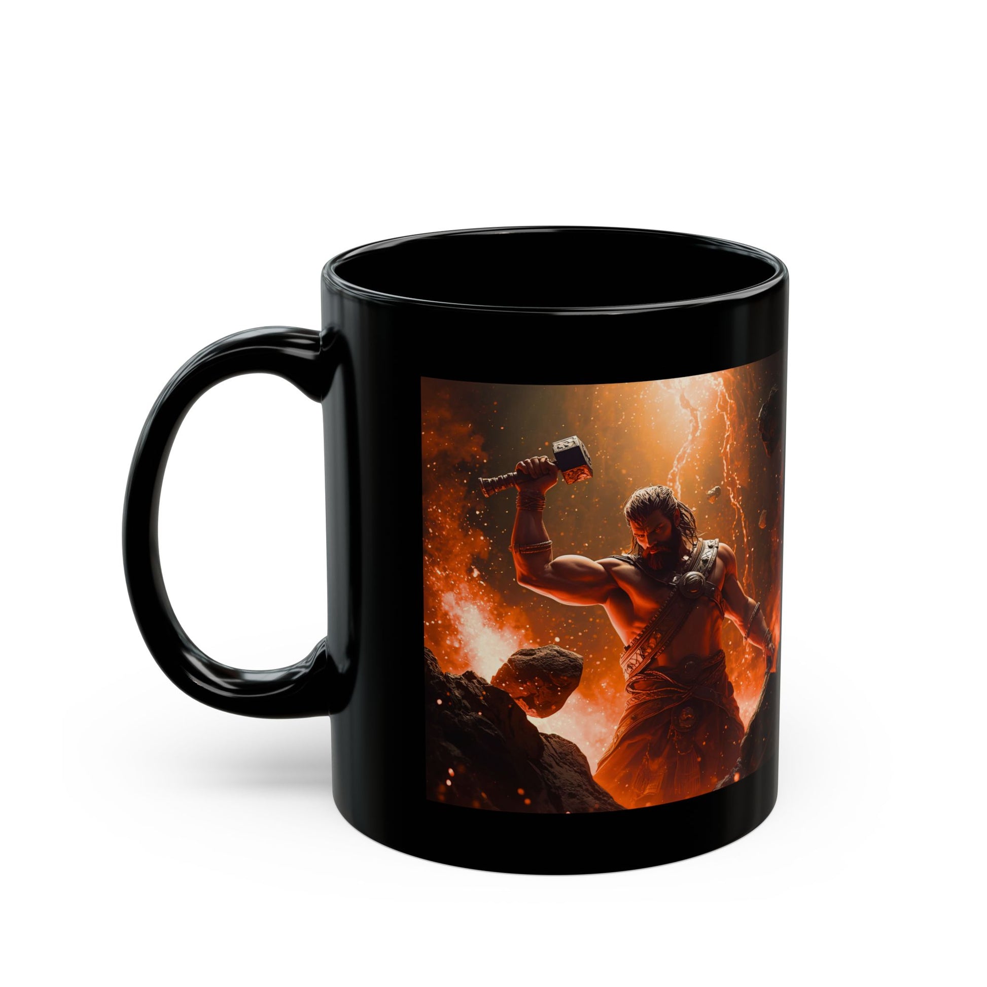 Vulcan Forge of the Cosmos Mug with cosmic forge artwork  - front view