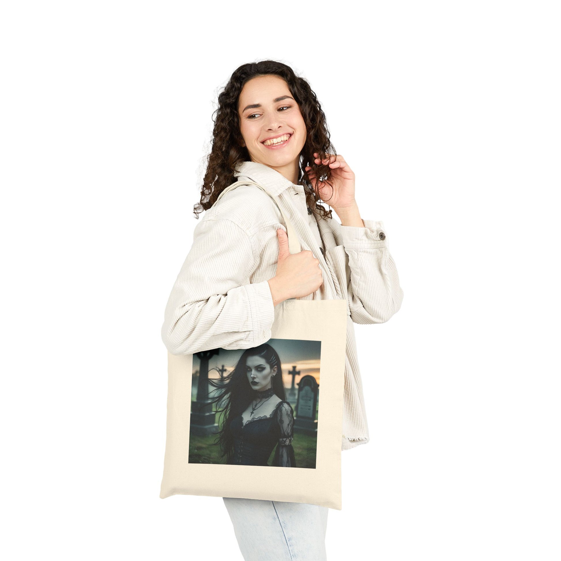 Lilith - Mystery Woman Canvas Tote in natural