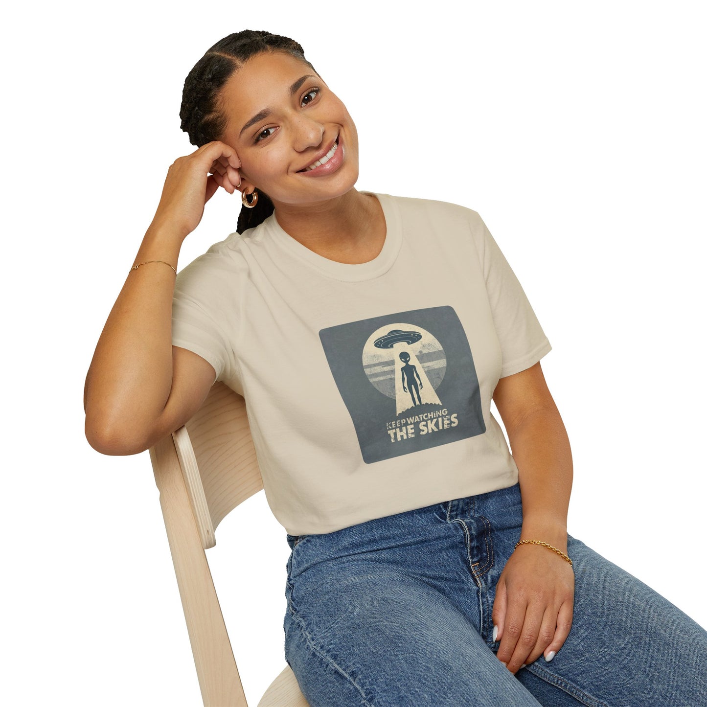 Keep Watching the Skies T-Shirt — Vintage UFO Encounter Graphic Tee