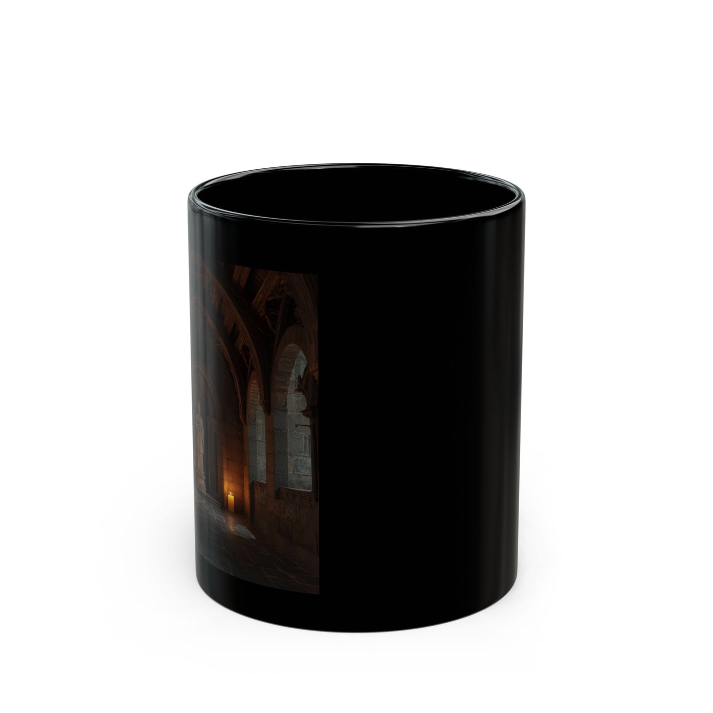 Alcove of Quiet Light mug - Side View - Black mug
