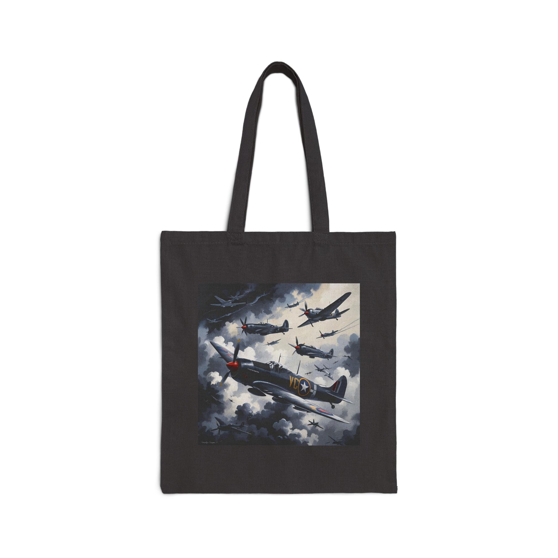 Sky Dominion Tote Bag in Black