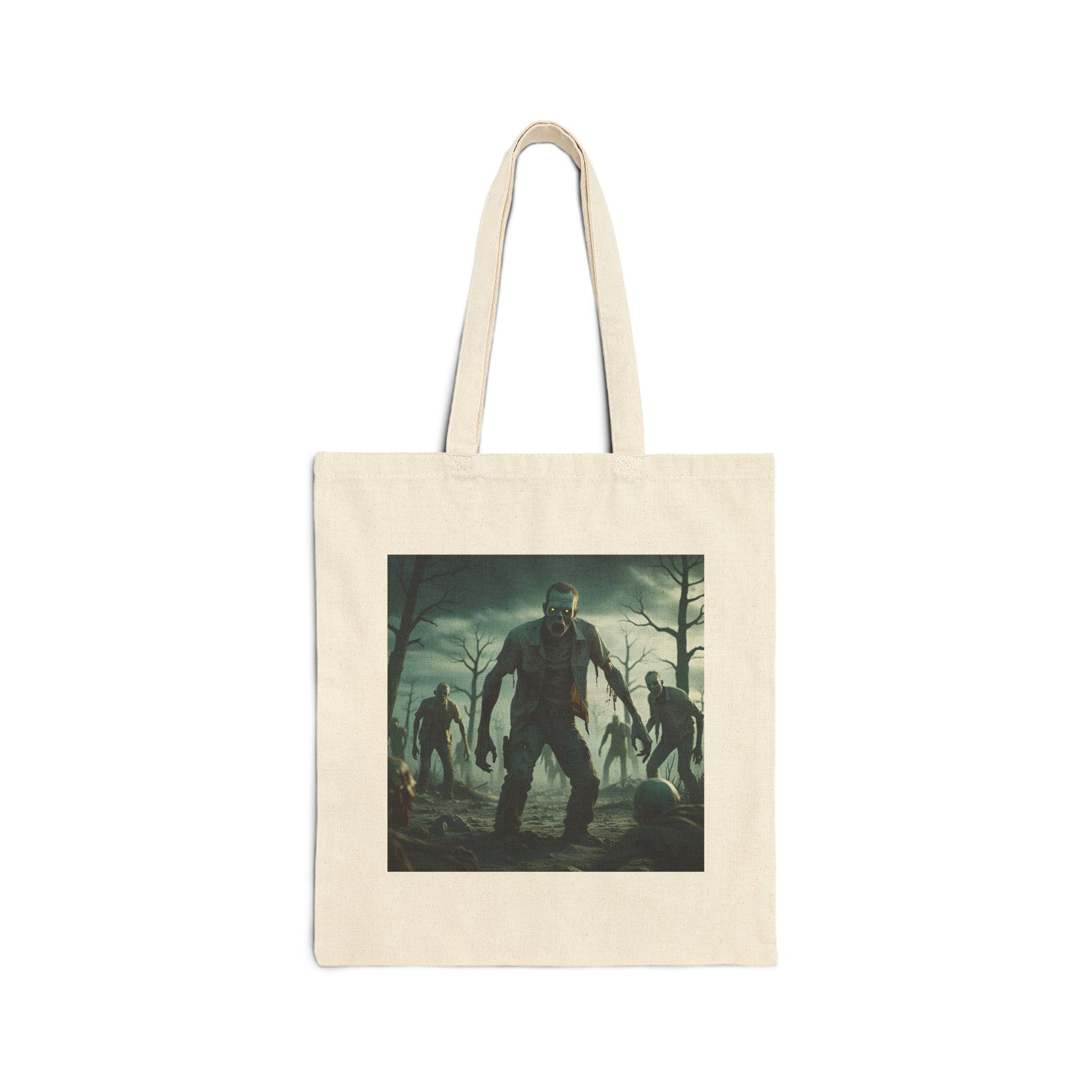 Forest of the Fallen – Zombie Inferno Tote Bag in Natural