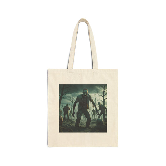 Forest of the Fallen Tote Bag with zombie inferno artwork