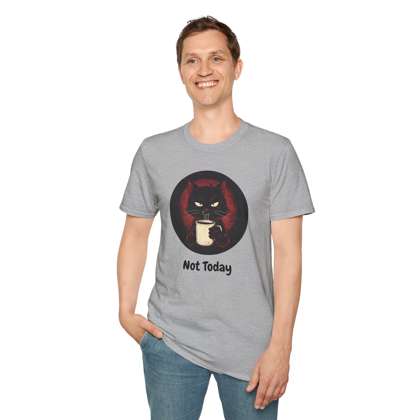 Not Today Cat T-Shirt - Grumpy Cat with Attitude