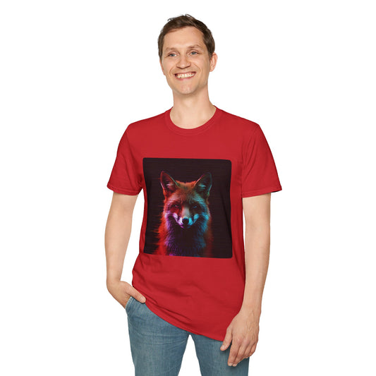 Pixel Fade – Glitched Fox Static Tee