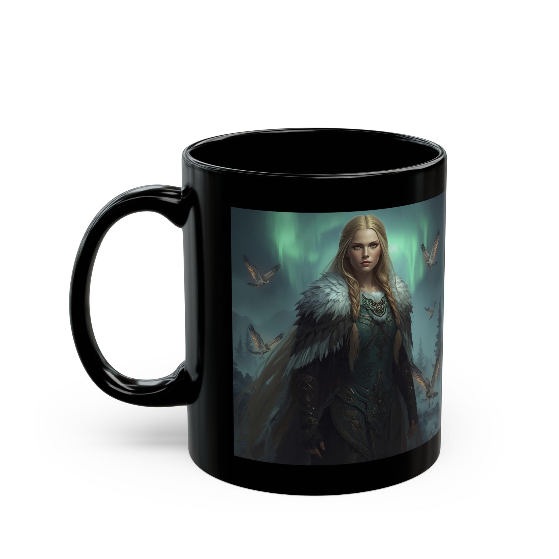 Freyja Mug with Norse goddess artwork