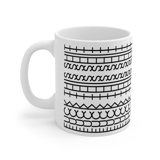 Fuck This Shit Pattern Mug - front view