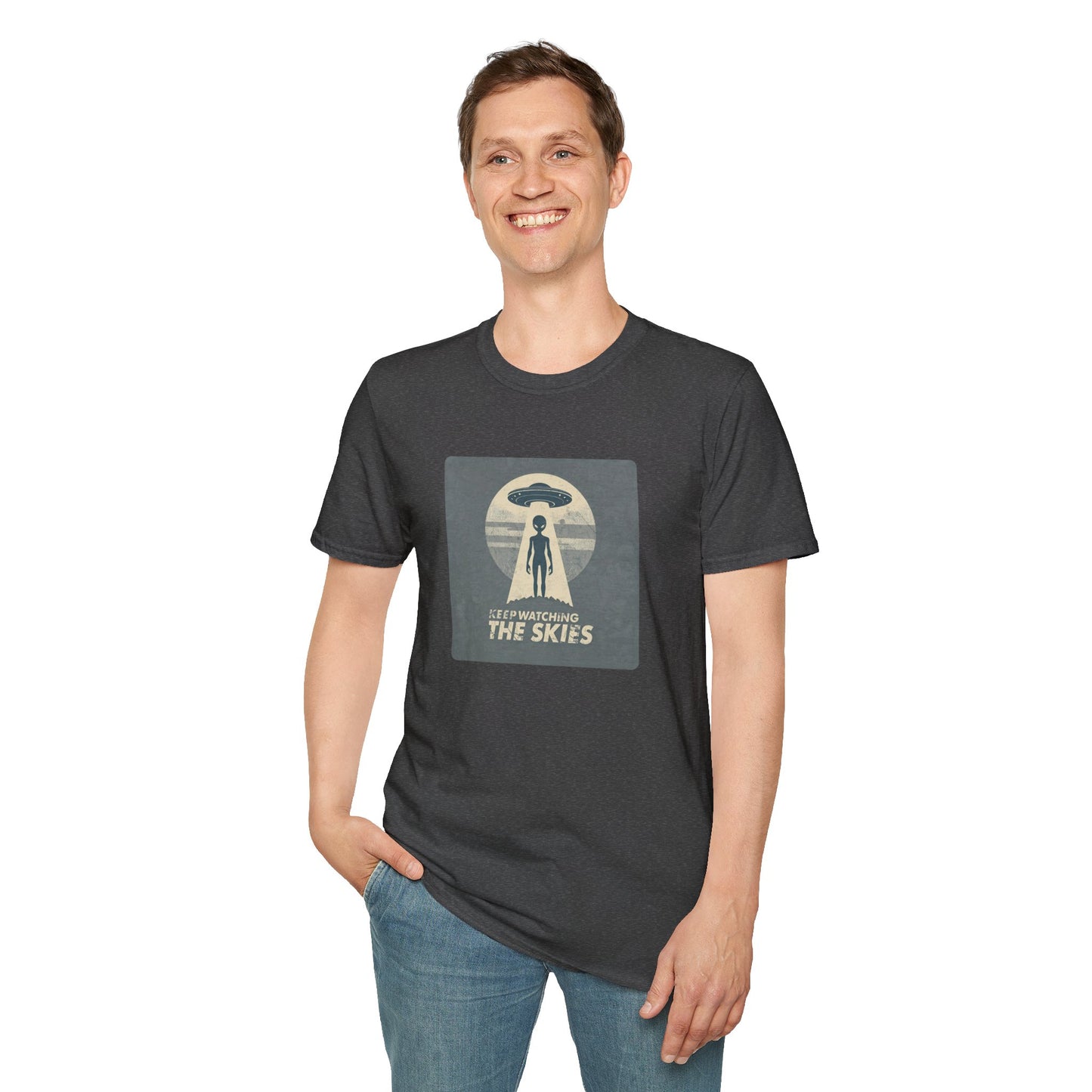 Keep Watching the Skies T-Shirt — Vintage UFO Encounter Graphic Tee