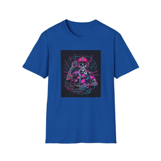 Skeleton Disco — Dead But Still Jammin Tee in Royal