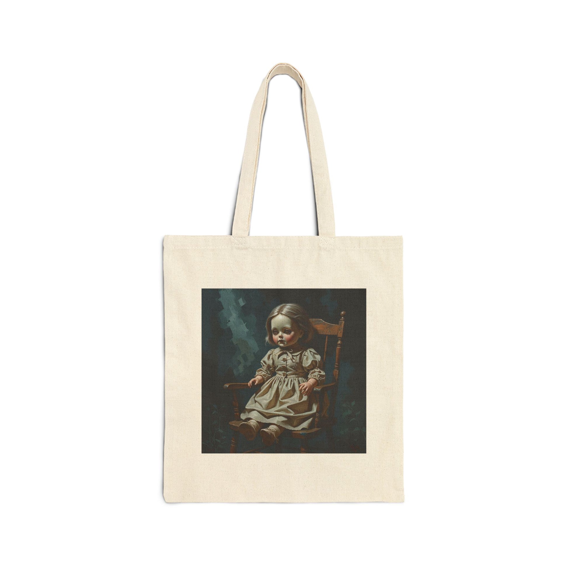 Willow - The Still One Spooky Doll Tote Bag in Natural