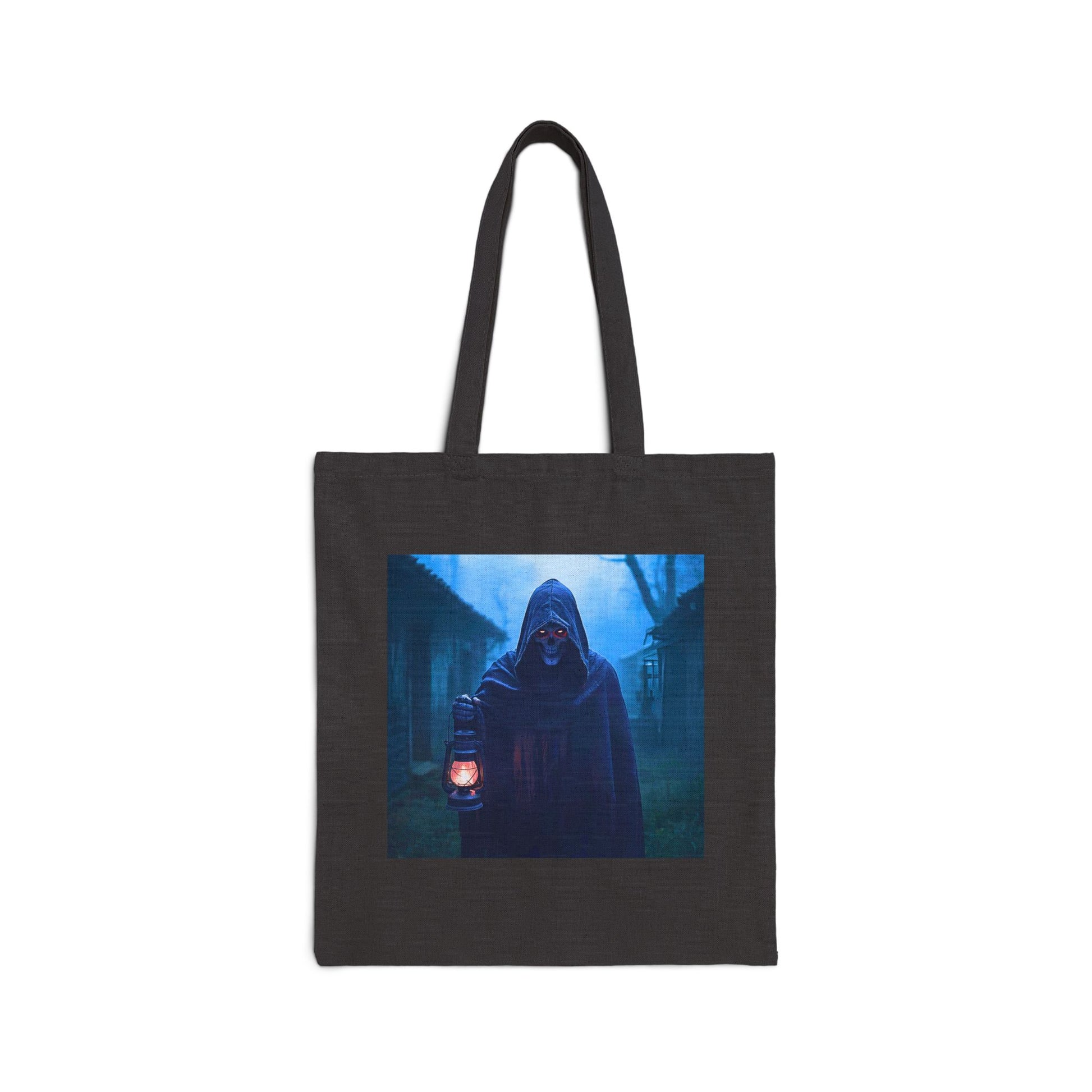 The Lantern of the Lost Tote Bag in black 
