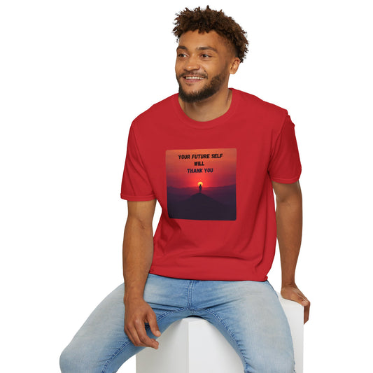 Your Future Self Will Thank You – Motivational Tee in Red 