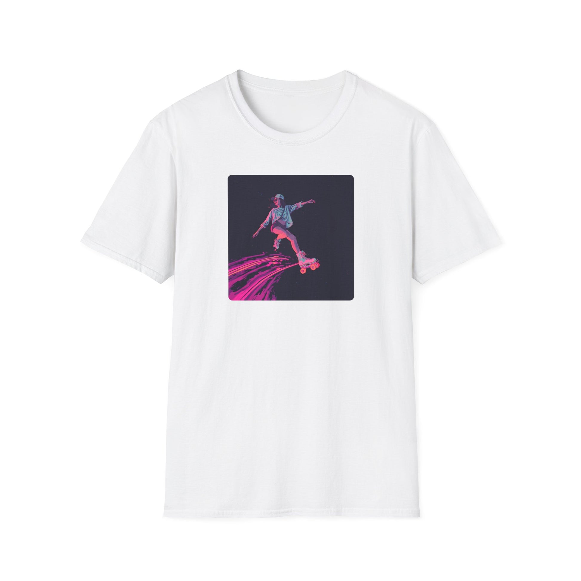Cosmic Roller Skater T-Shirt in White