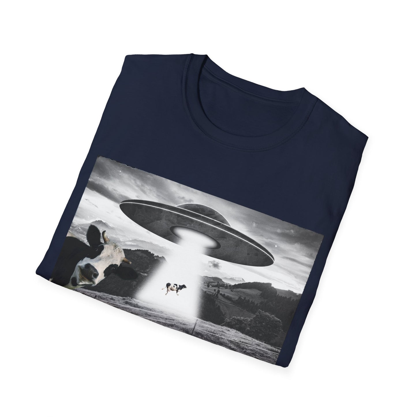 Oh Shit!!!! Cow Abduction T-Shirt  in  - Folded